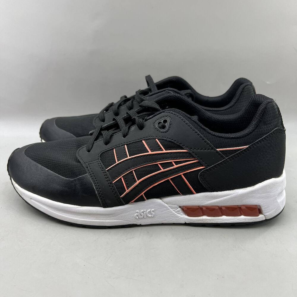 Asics Tiger GelSaga Sou Running Shoes Women Size 10 Black Pink Comfort Sneakers - Picture 3 of 8